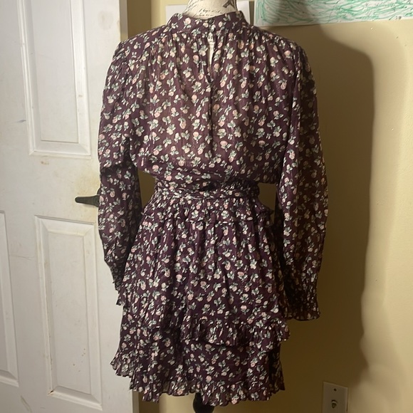 La Vie Rebecca Taylor Long Sleeve Cherise Dress - Picture 8 of 12